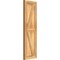 Ekena Millwork Framed Board-n-Batten Shutters w/Z-Bar, Rough Sawn Western Red Cedar, 10 3/4W x 36H, PR RBF06Z11X036RWR - alternate 2
